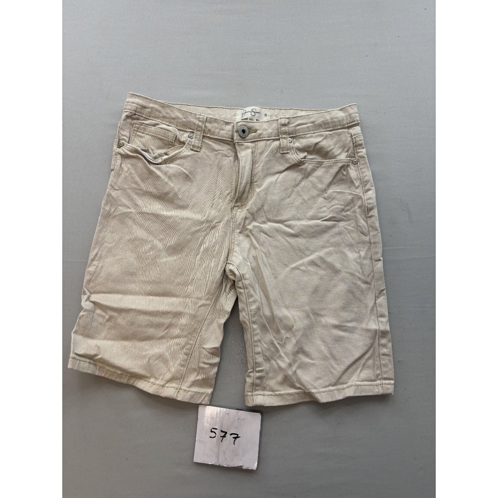 Jessica Simpson Womens Size 16 Cherish Bermuda Shorts Khaki Corduroy Mid Rise